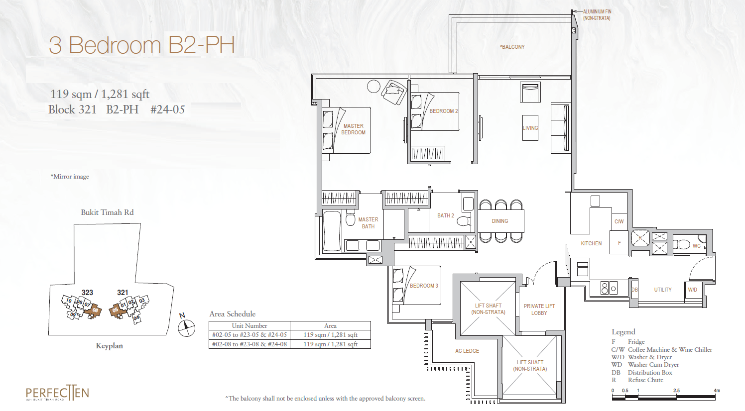Perfect Ten B2-PH floor plan
