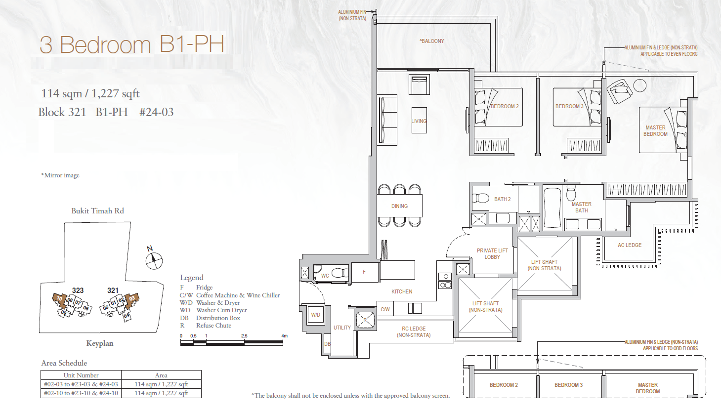 Perfect Ten B1-PH floor plan