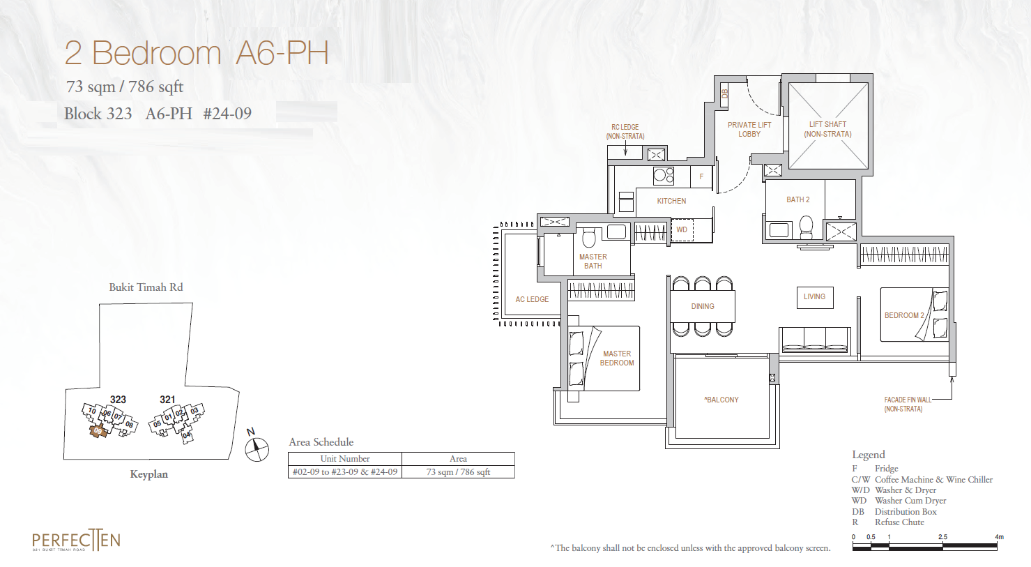 Perfect Ten A6-PH floor plan