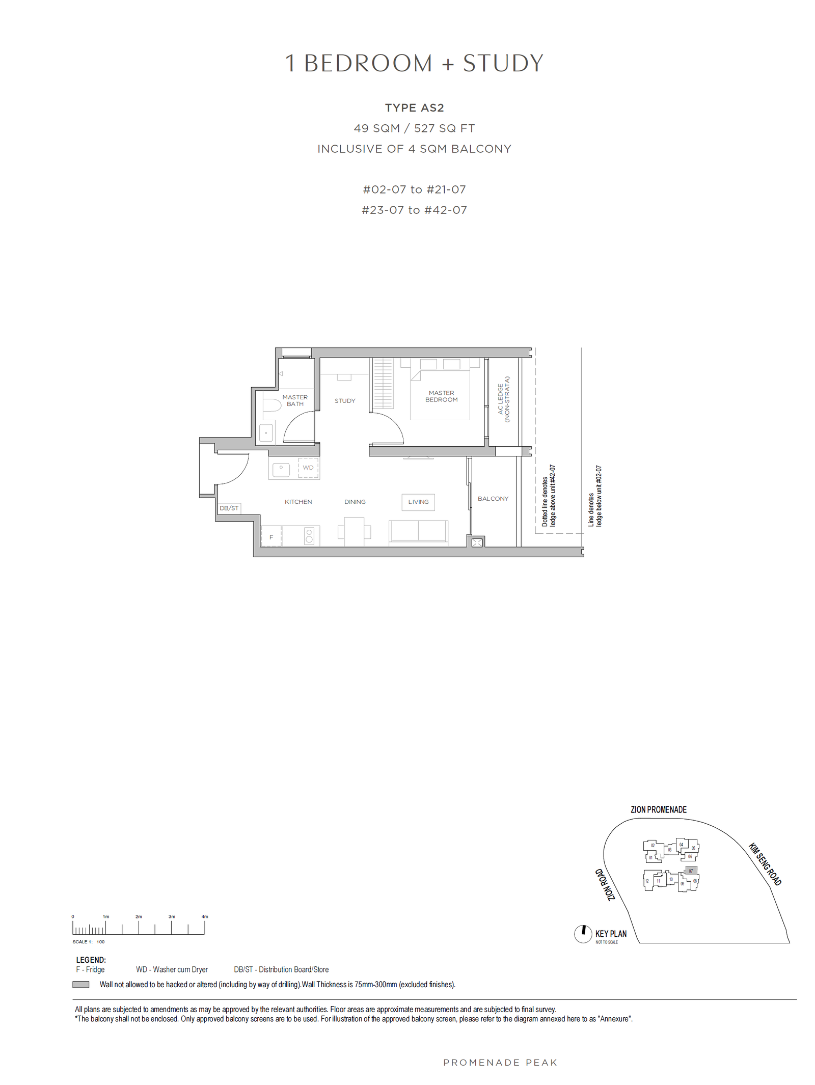 Promenade Peak AS2 户型图