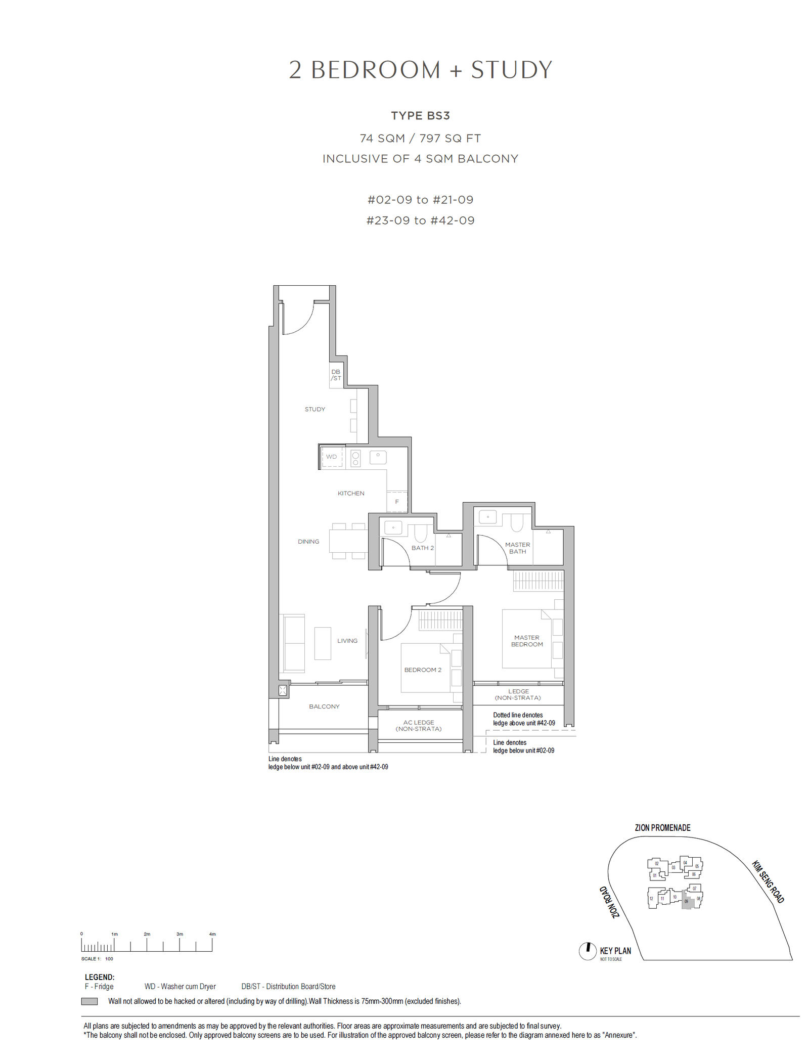 Promenade Peak BS3 户型图