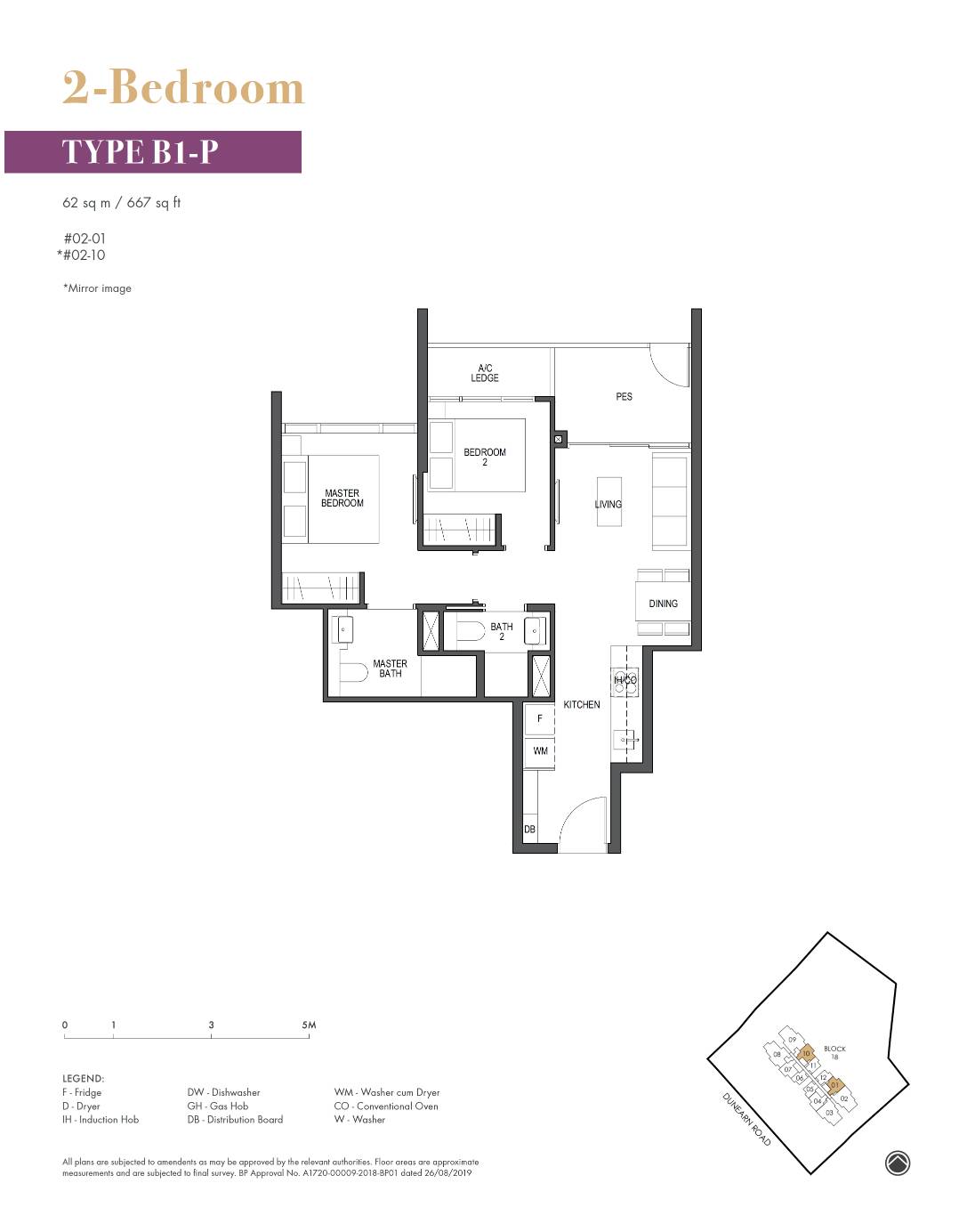Pullman Residences B1-P floor plan