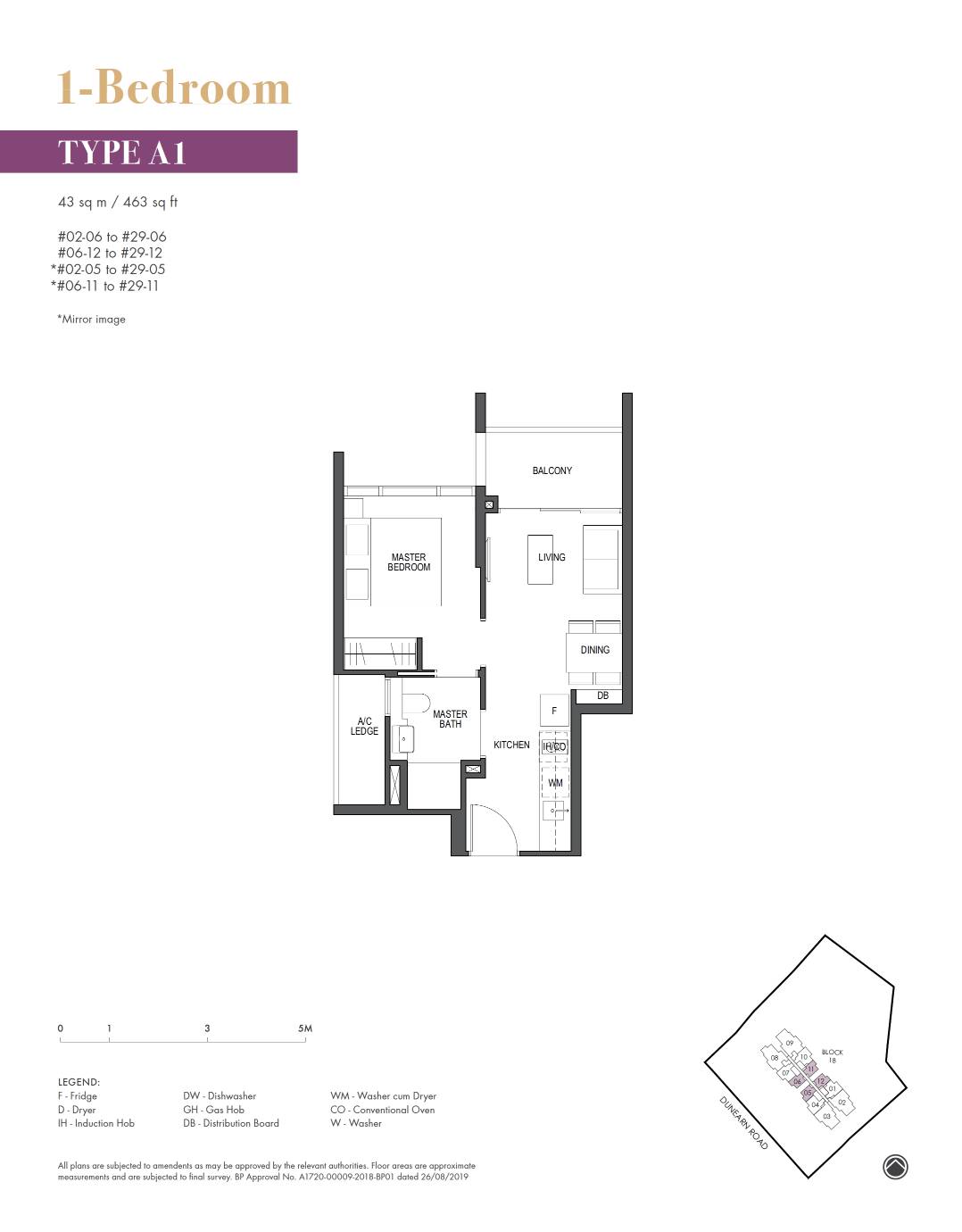 Pullman Residences A1 floor plan