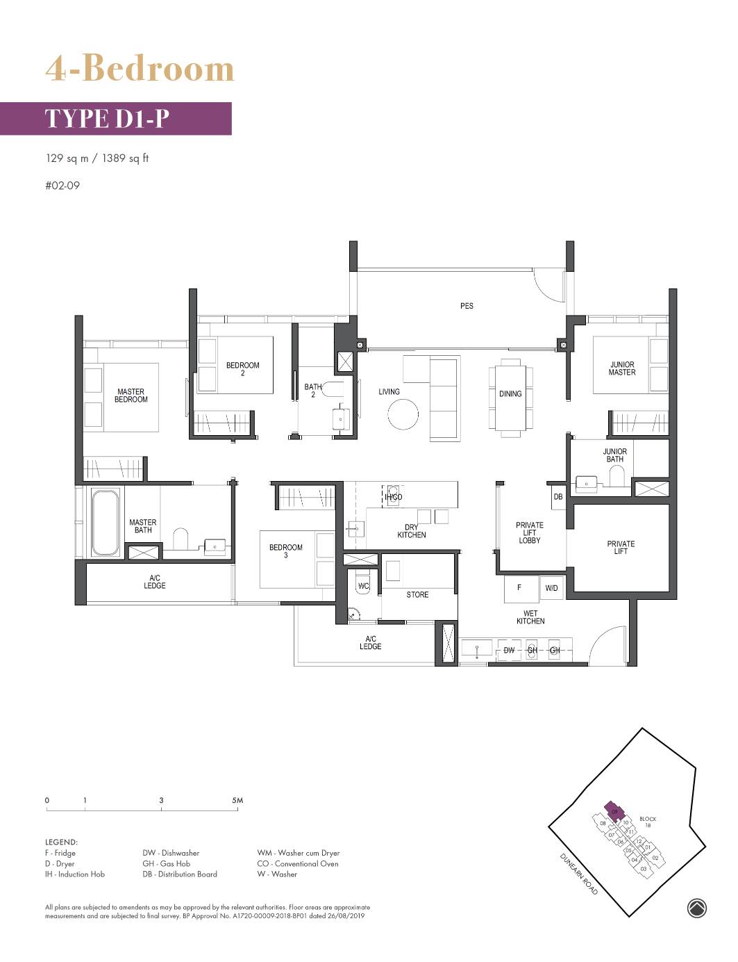 Pullman Residences D1-P floor plan