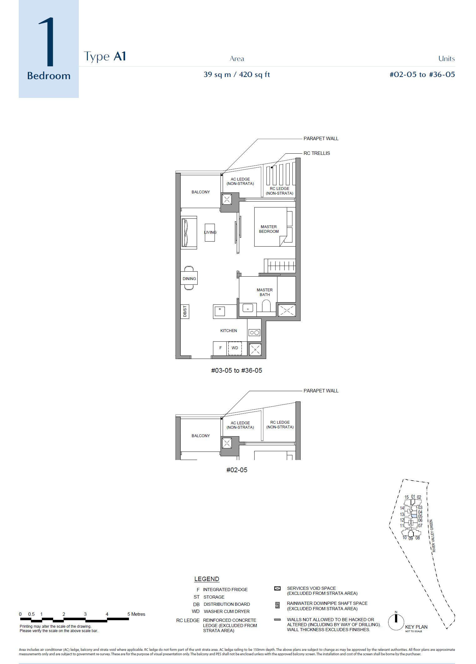 River Green A1 floor plan