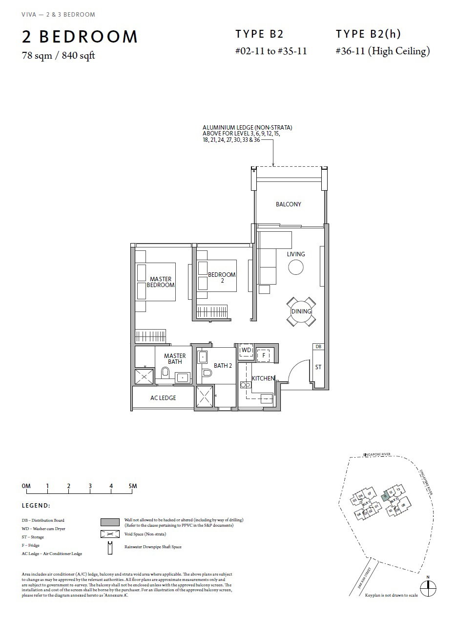 Rivière B2(H) floor plan