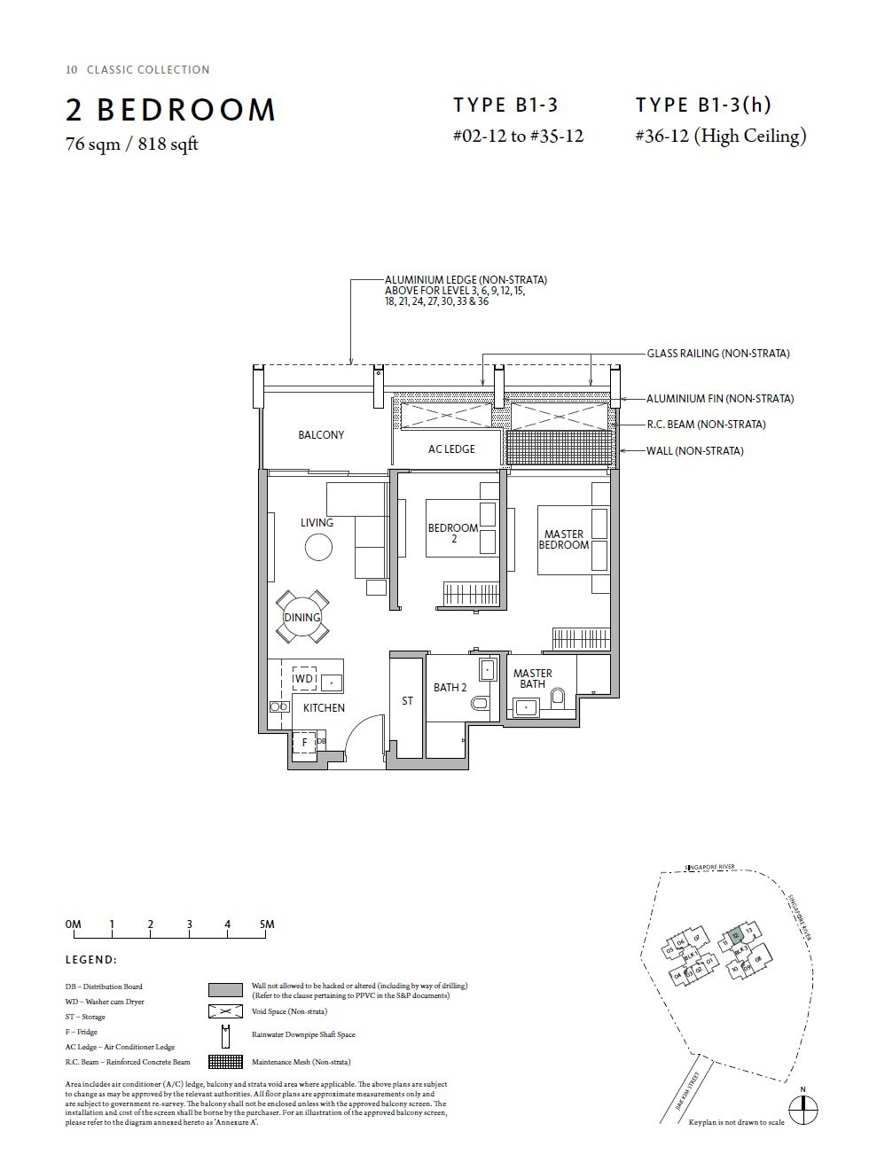 Rivière B1-3(H) floor plan