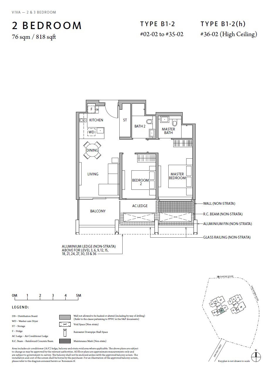 Rivière B1-2(H) floor plan