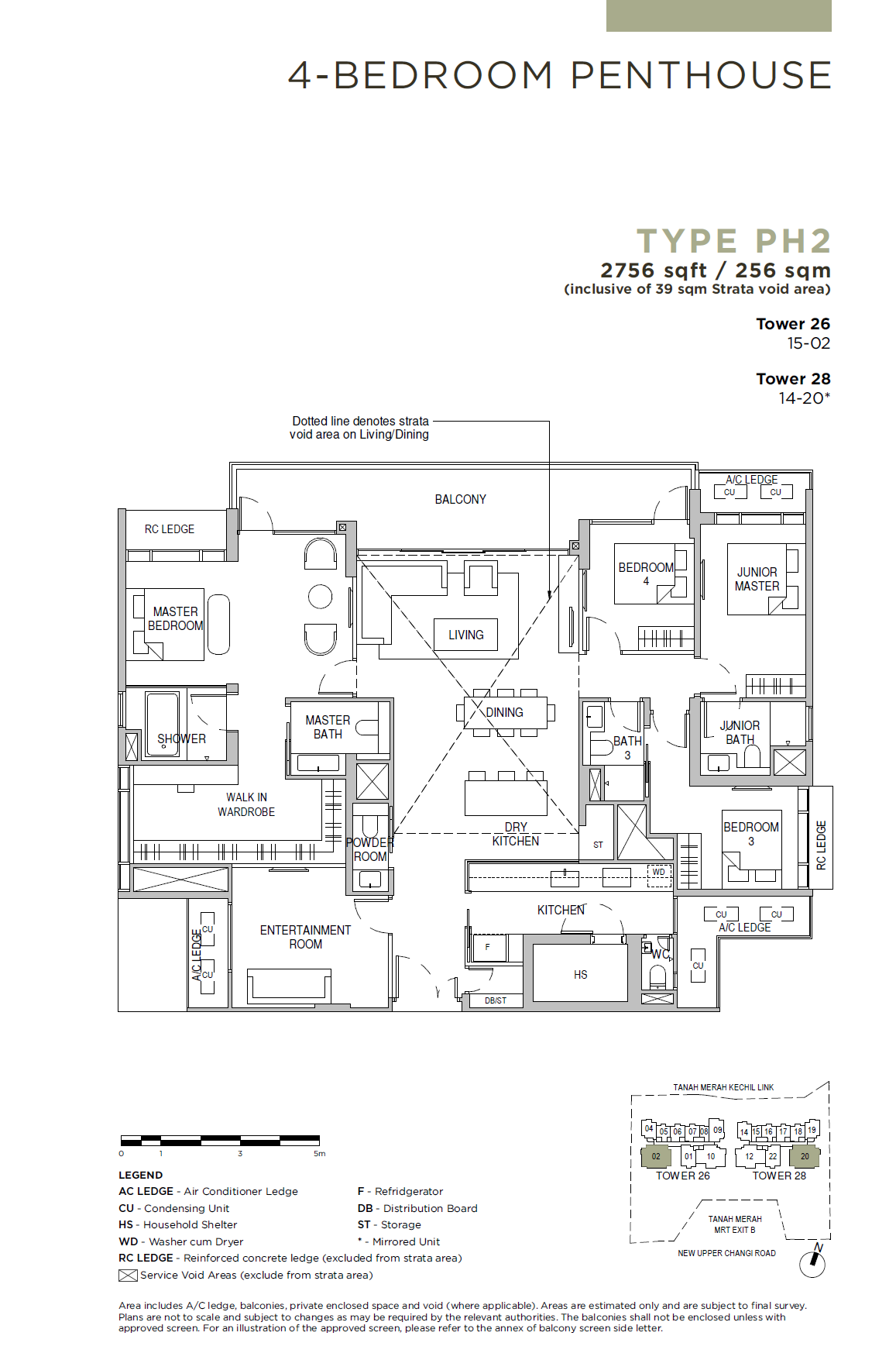 Sceneca Residence PH2 户型图