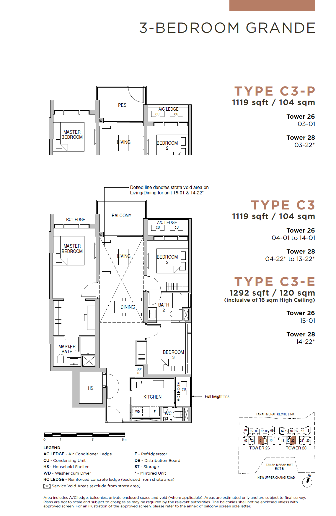 Sceneca Residence C3-E 户型图