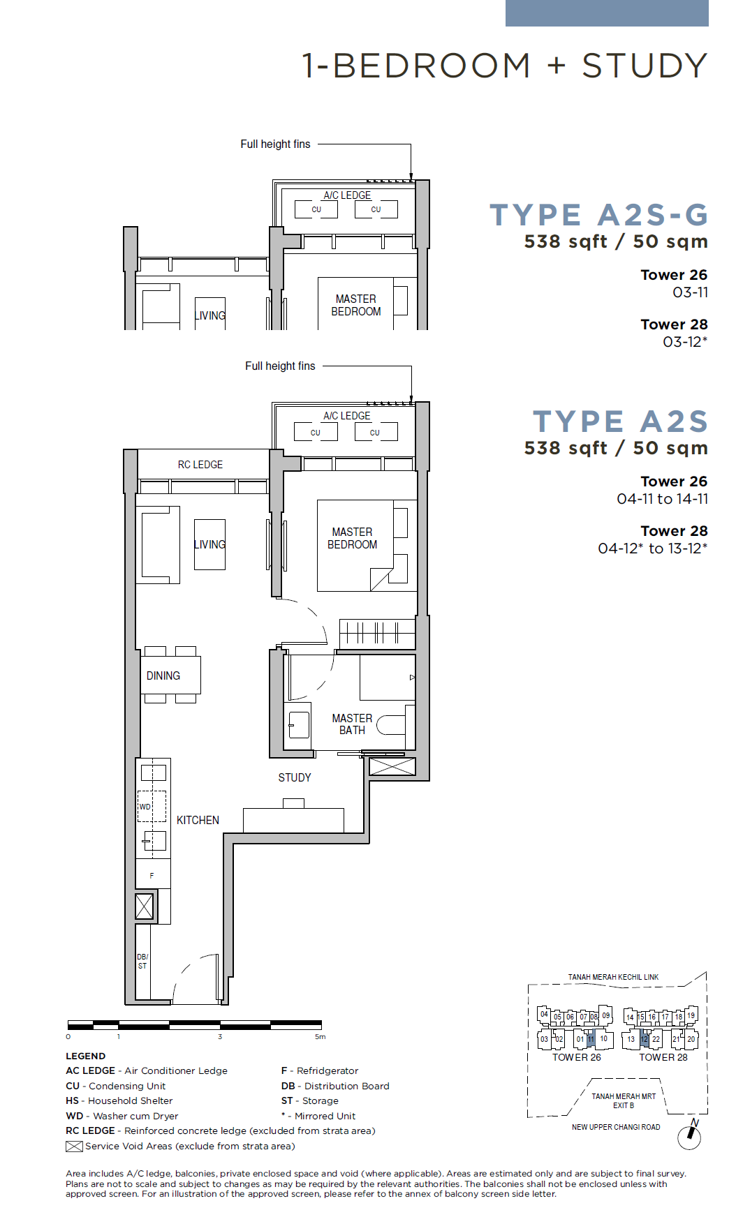 Sceneca Residence A2S 户型图
