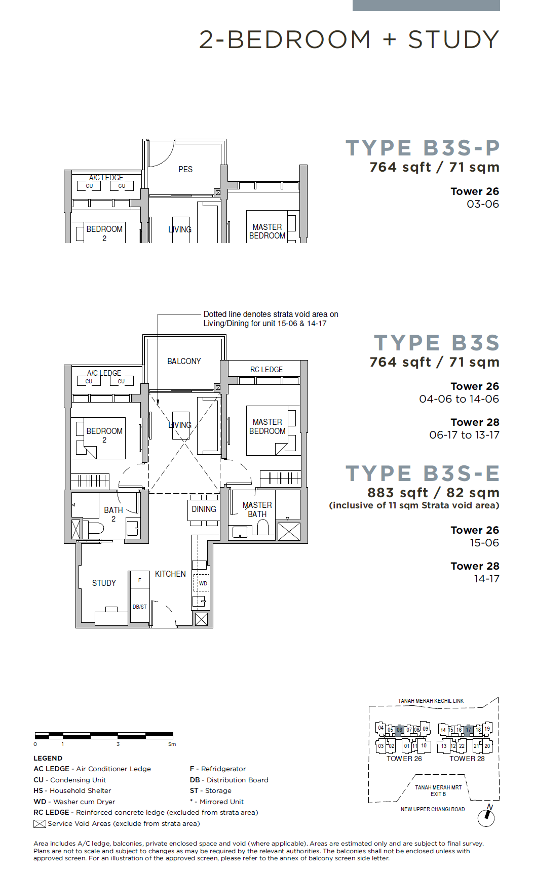 Sceneca Residence B3S-E 户型图
