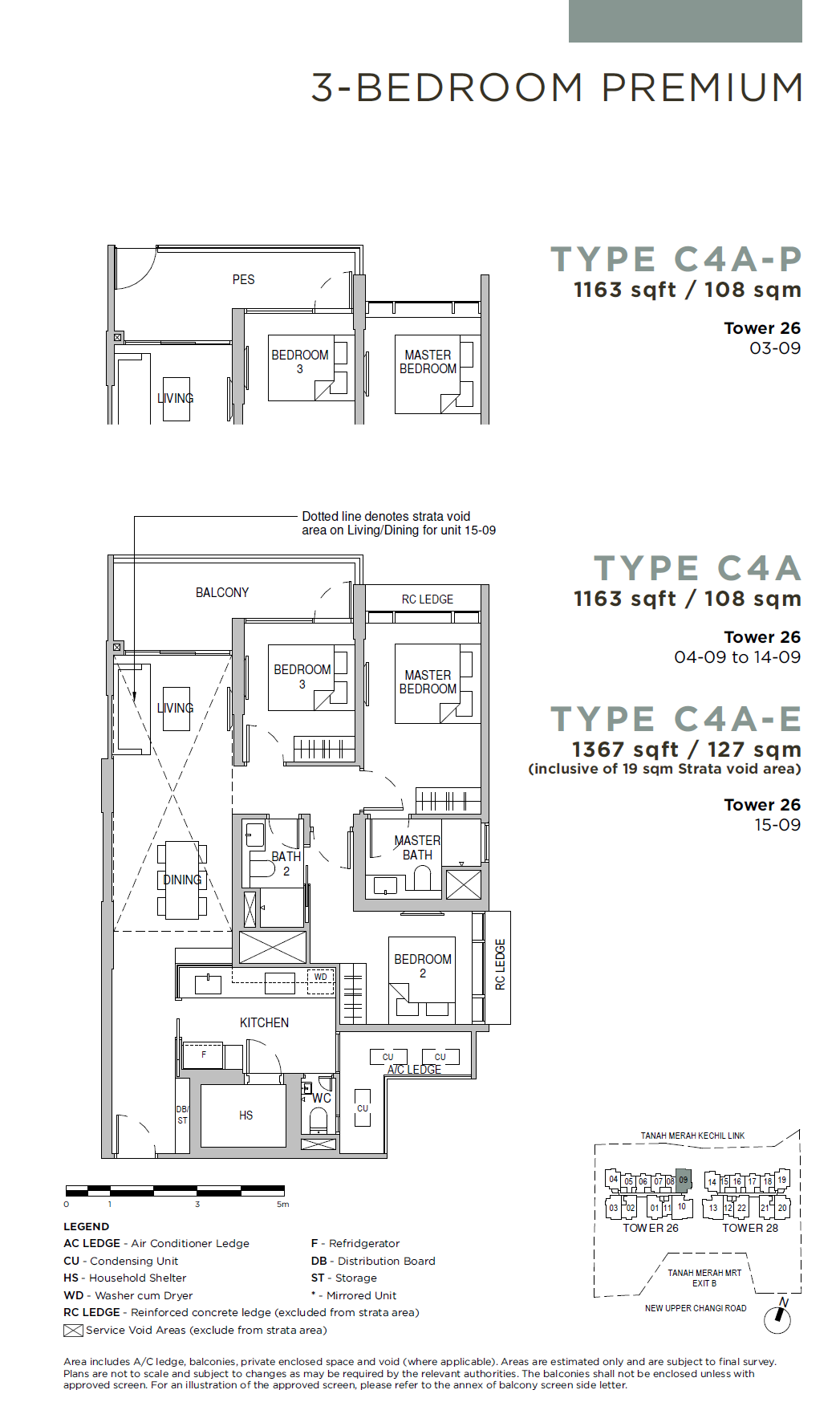 Sceneca Residence C4A 户型图