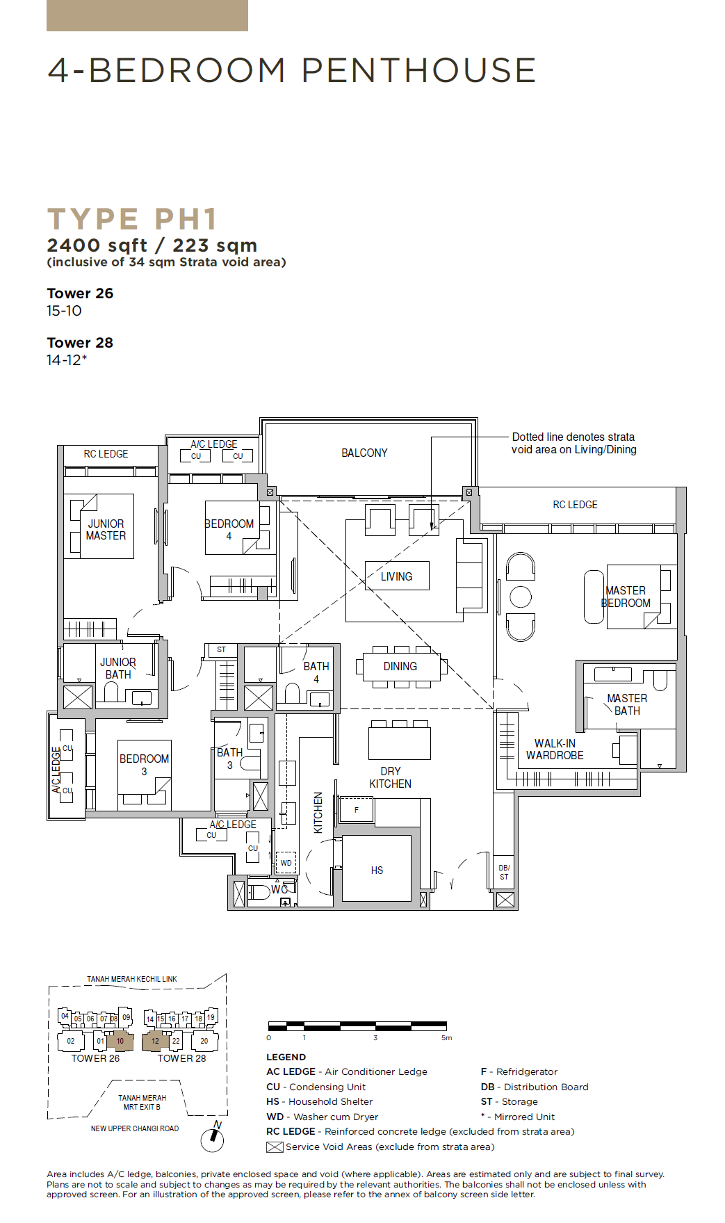 Sceneca Residence PH1 户型图
