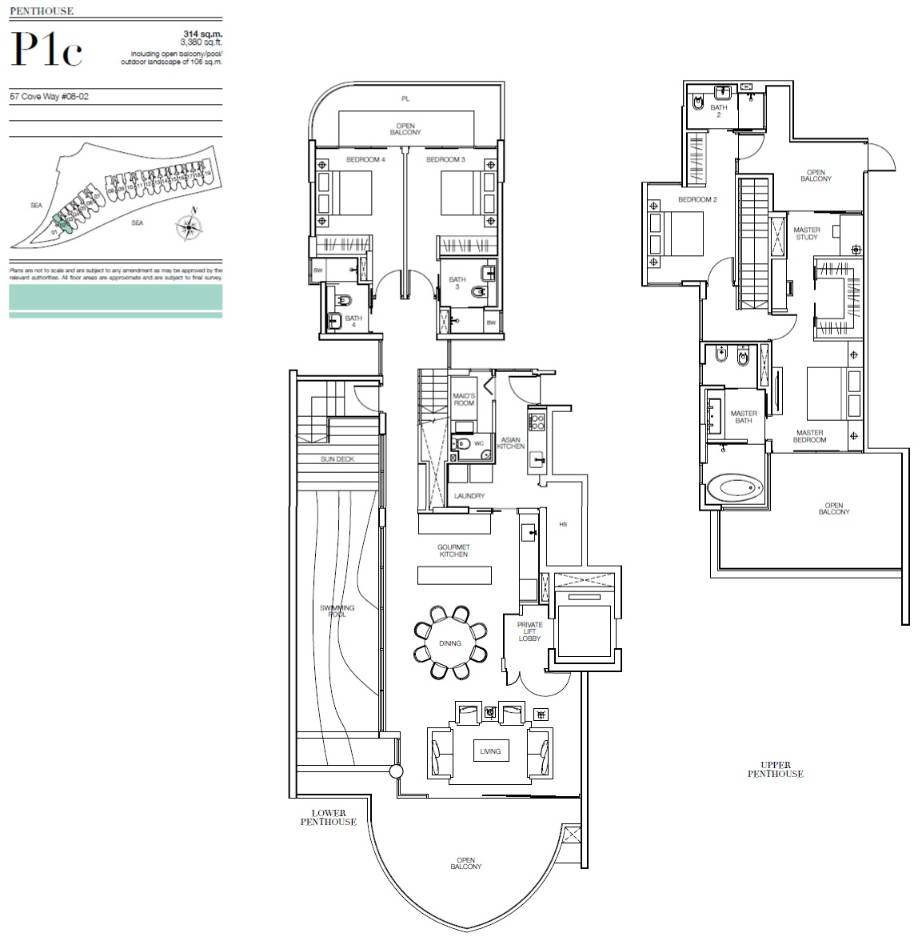 Seascape P1c floor plan