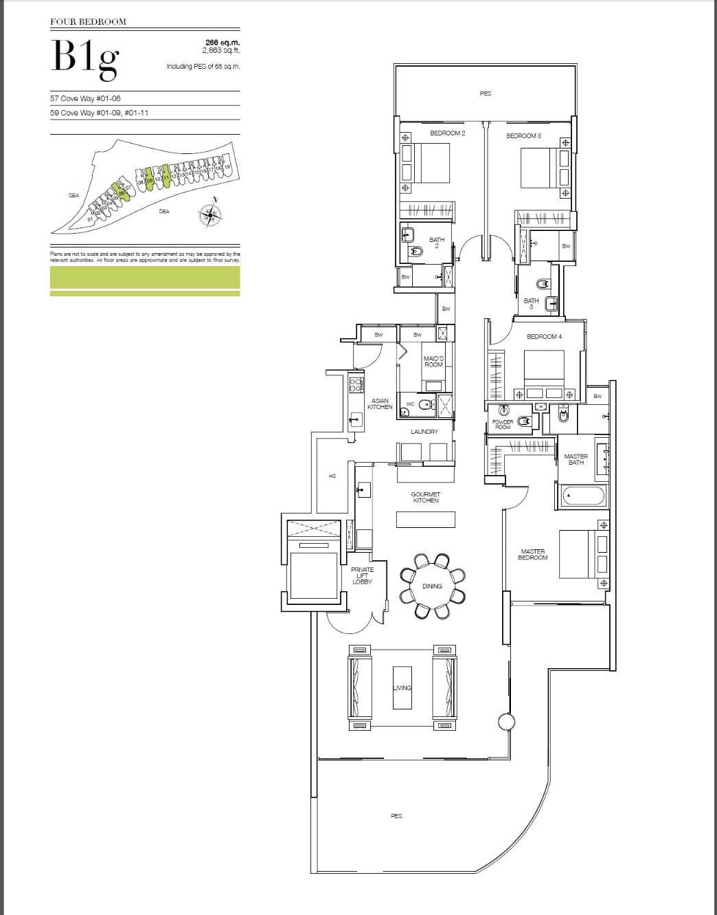 Seascape B1g floor plan