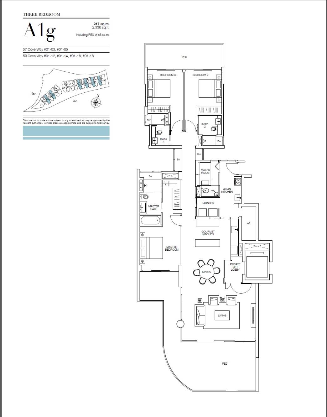 Seascape A1g floor plan