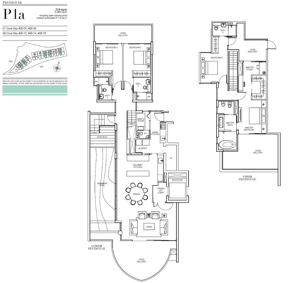 Seascape P1a floor plan