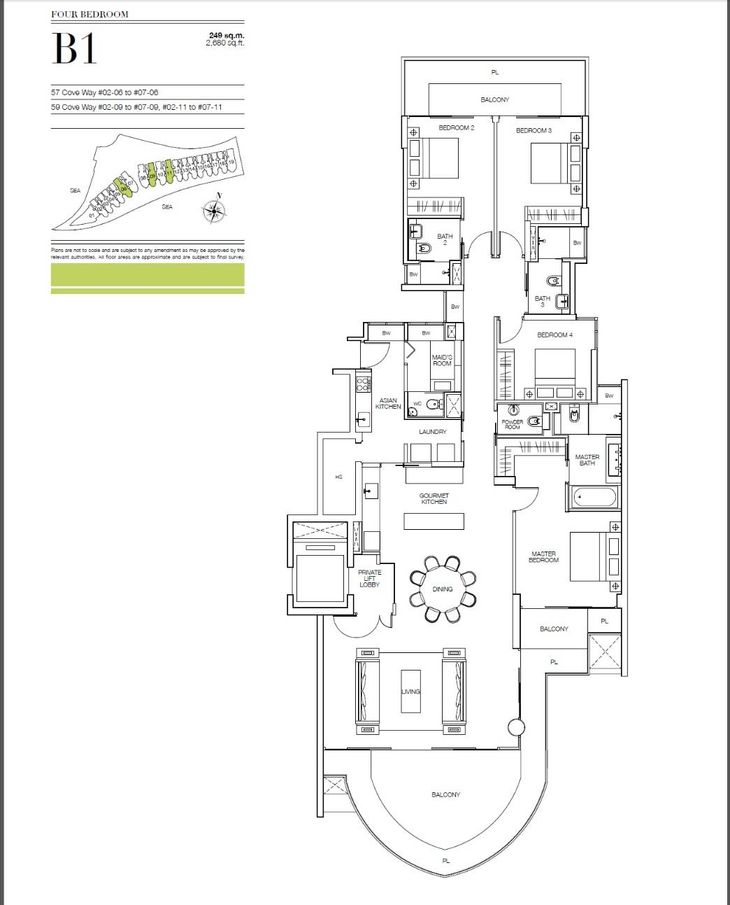 Seascape B1 floor plan