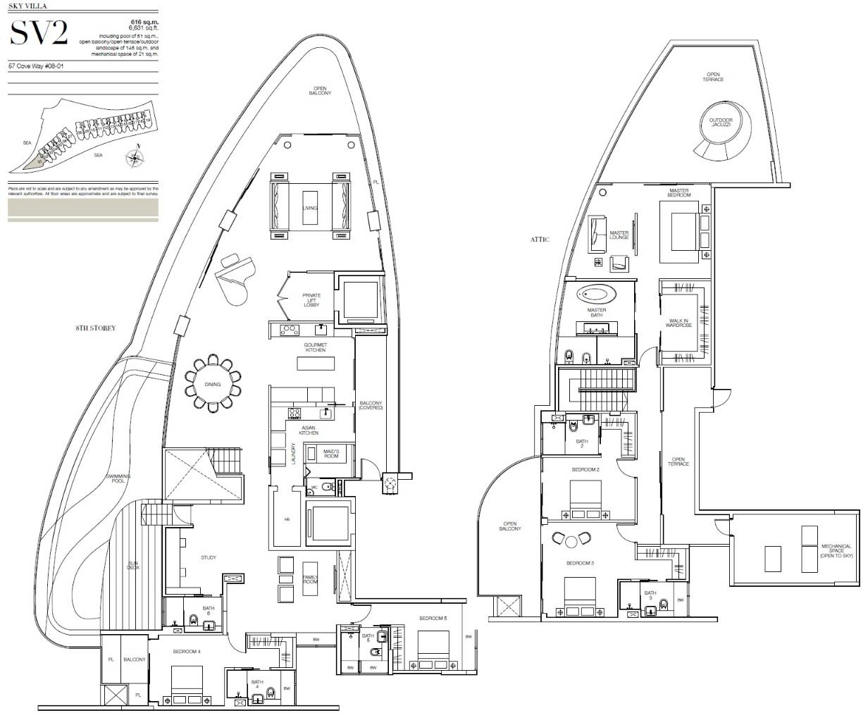 Seascape SV2 floor plan