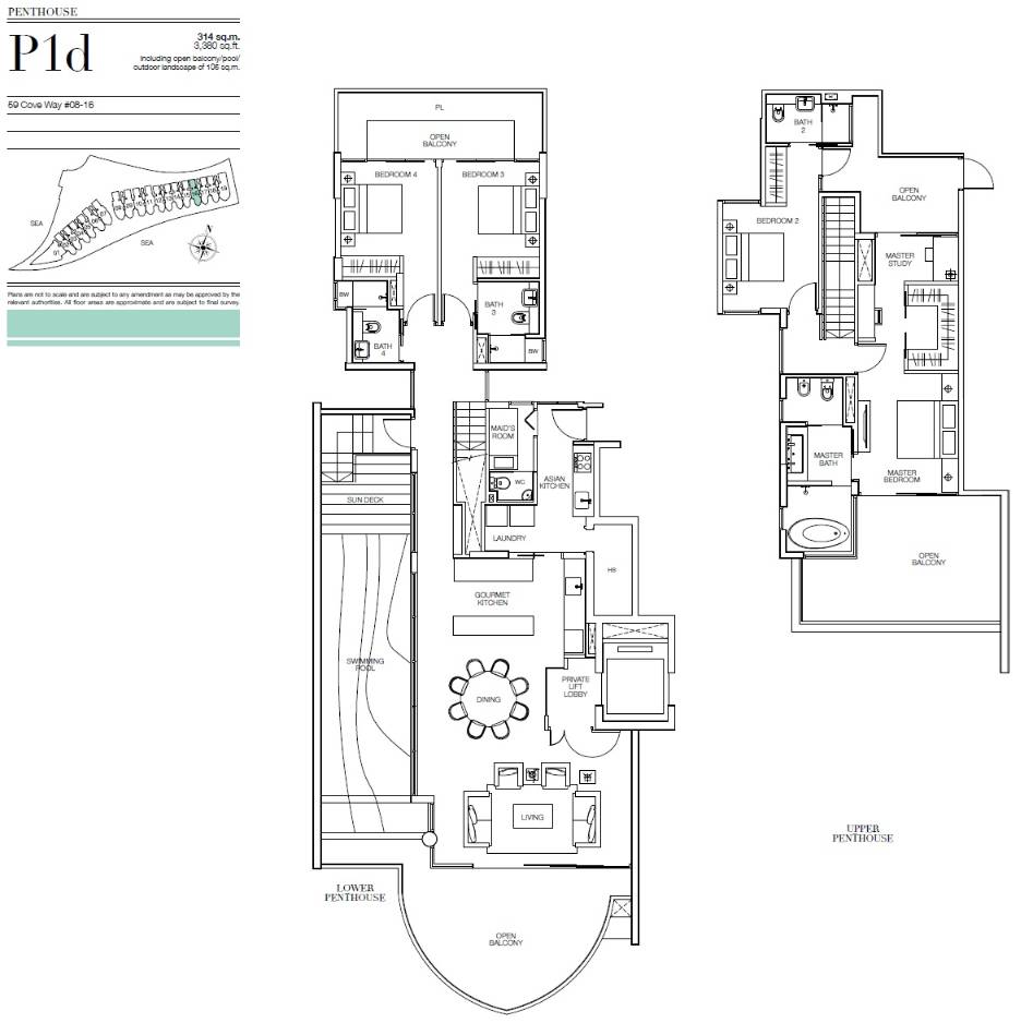 Seascape P1d floor plan