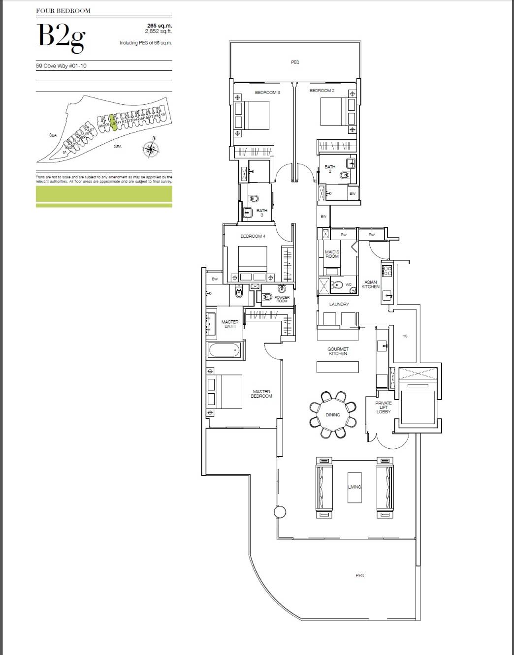 Seascape B2g floor plan