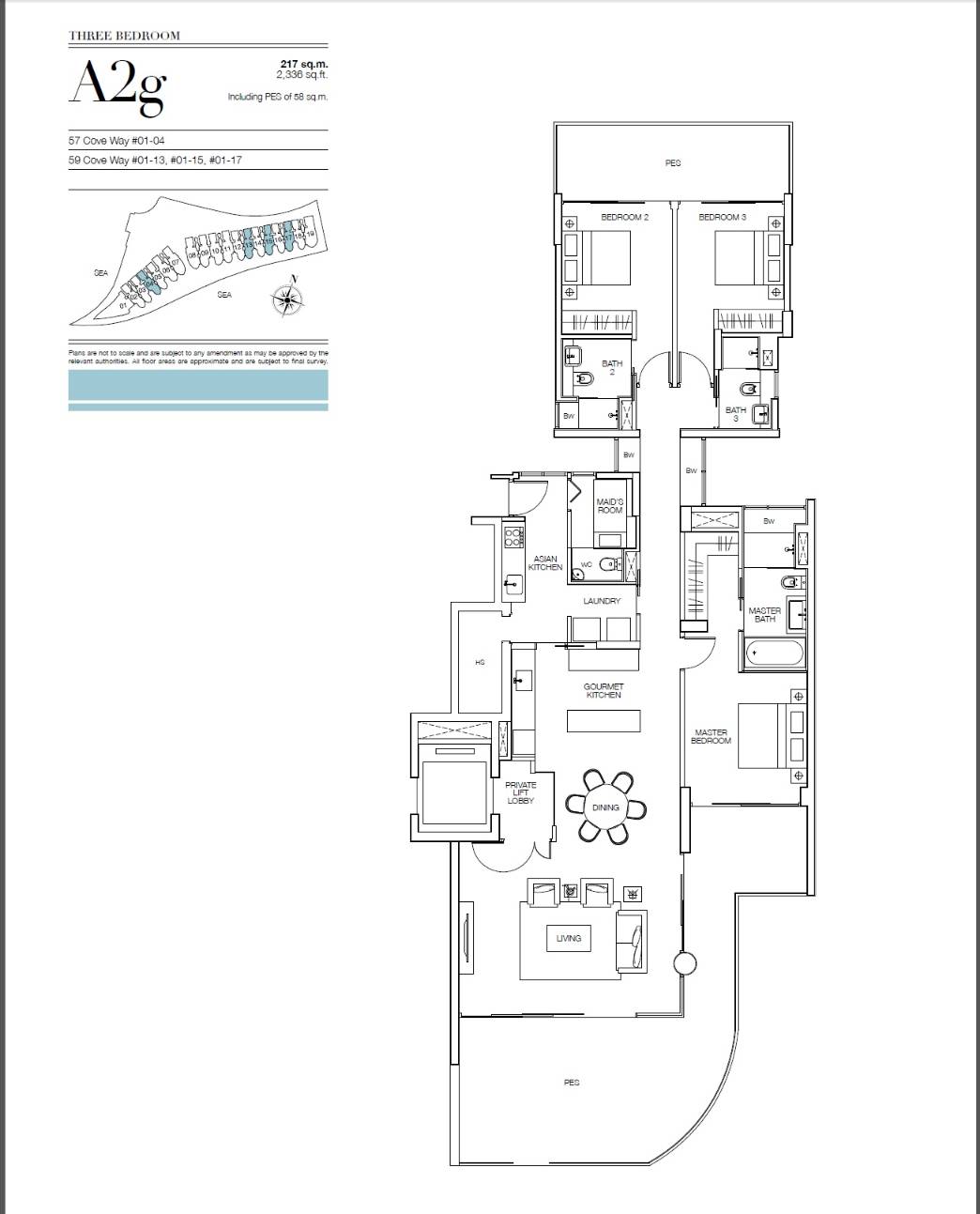 Seascape A2g floor plan