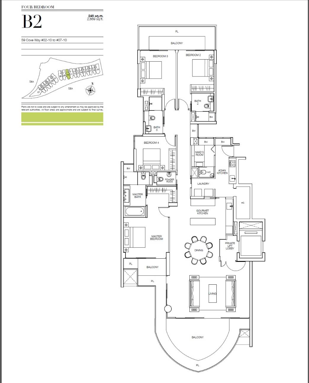 Seascape B2 floor plan