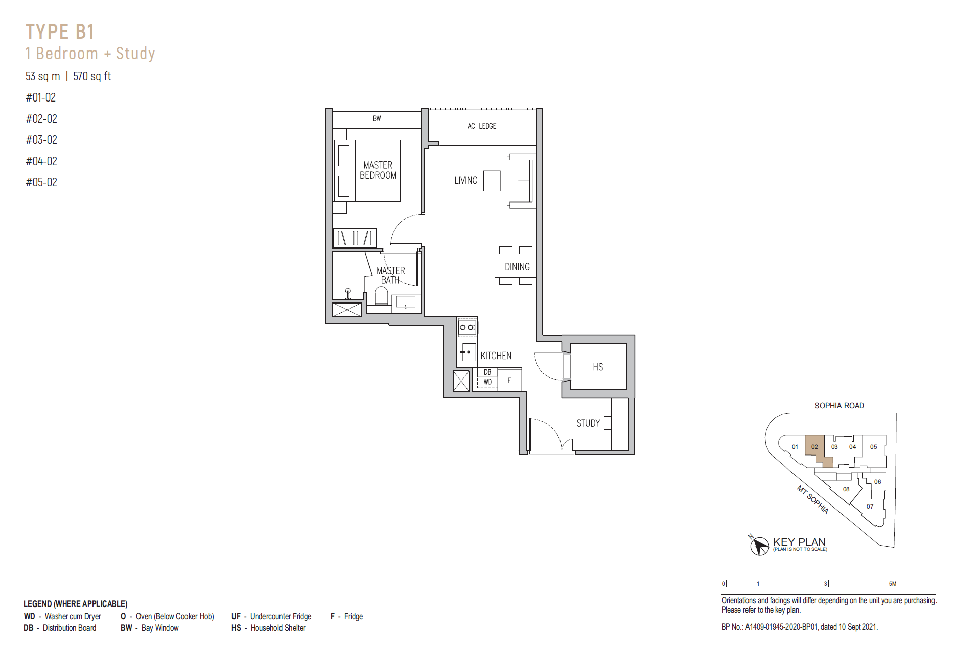 Sophia Regency B1 户型图
