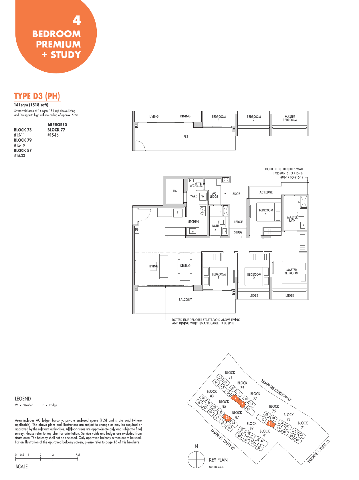 Tenet D3(PH) floor plan