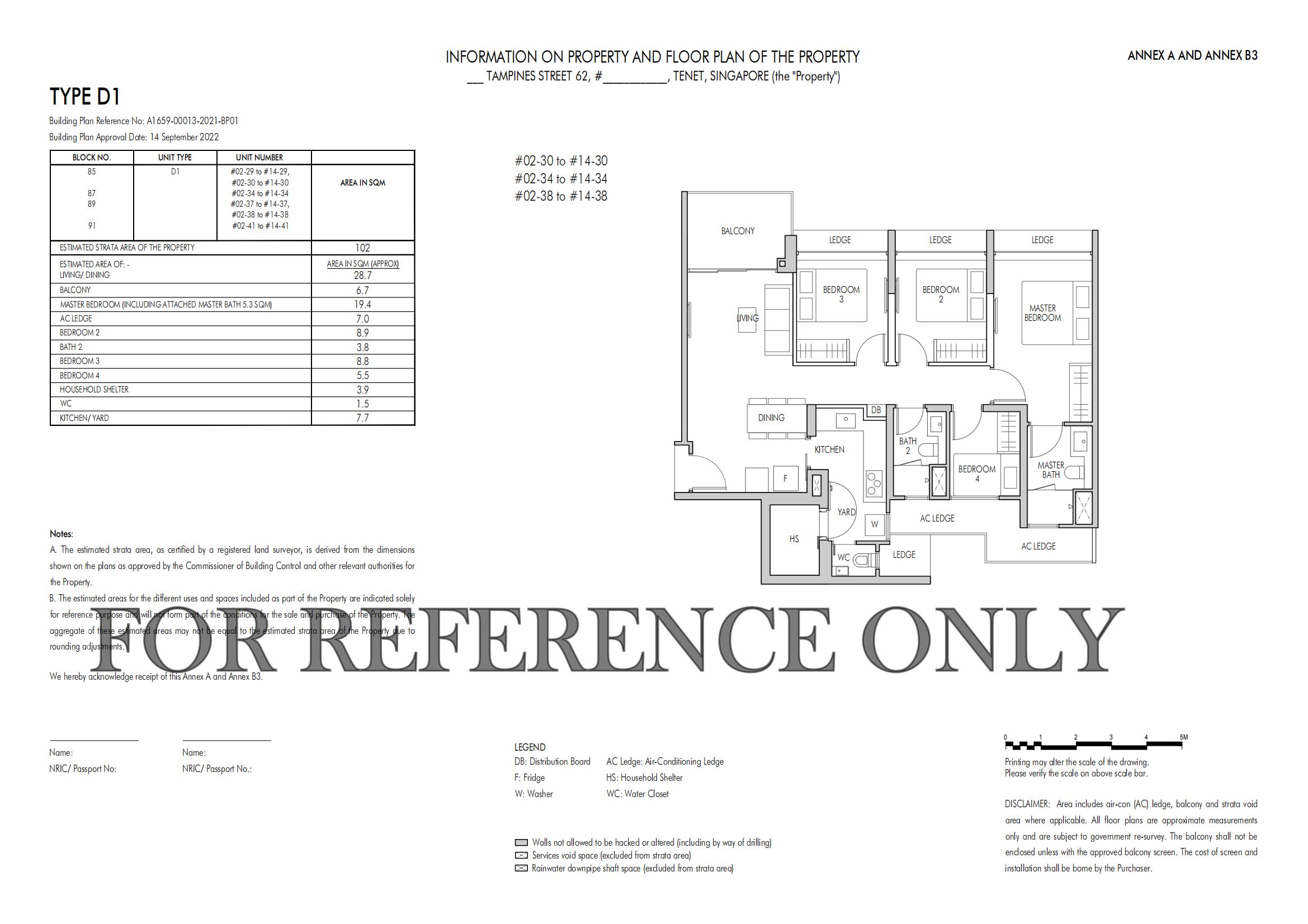 Tenet D1 floor plan