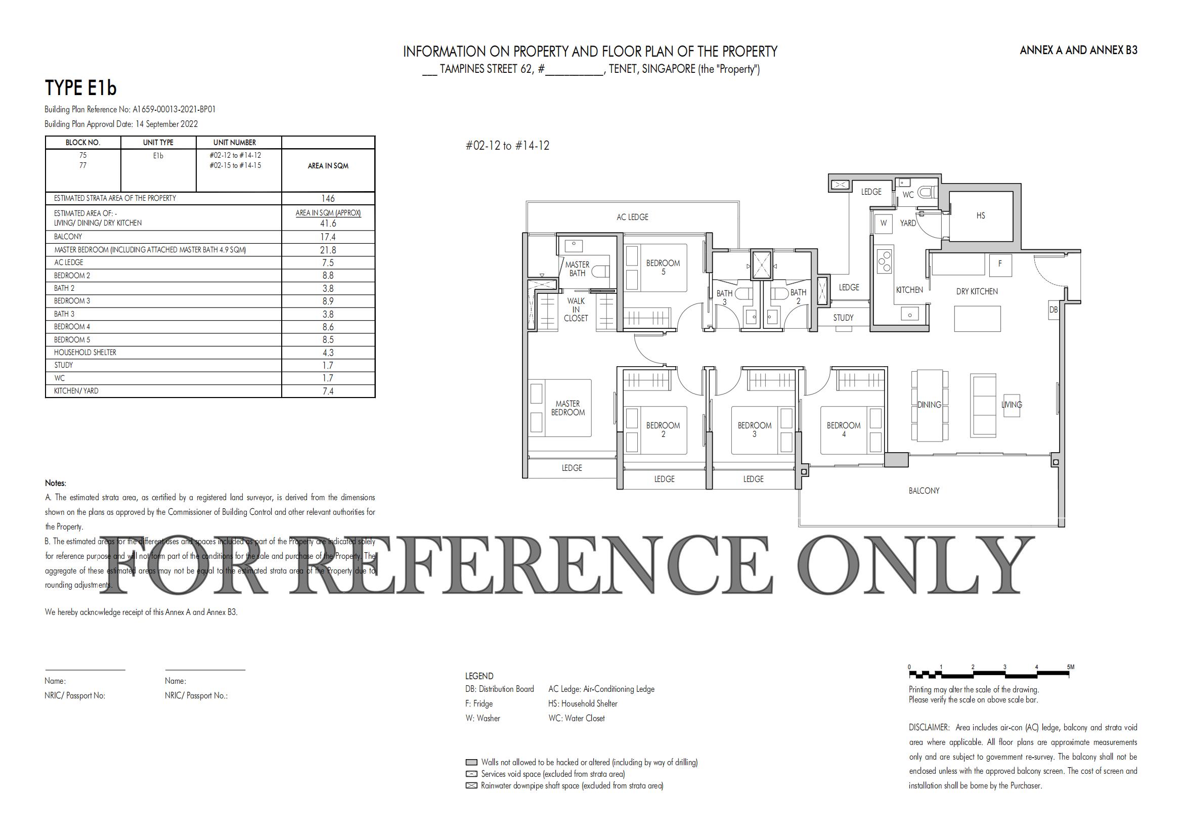 Tenet E1b floor plan