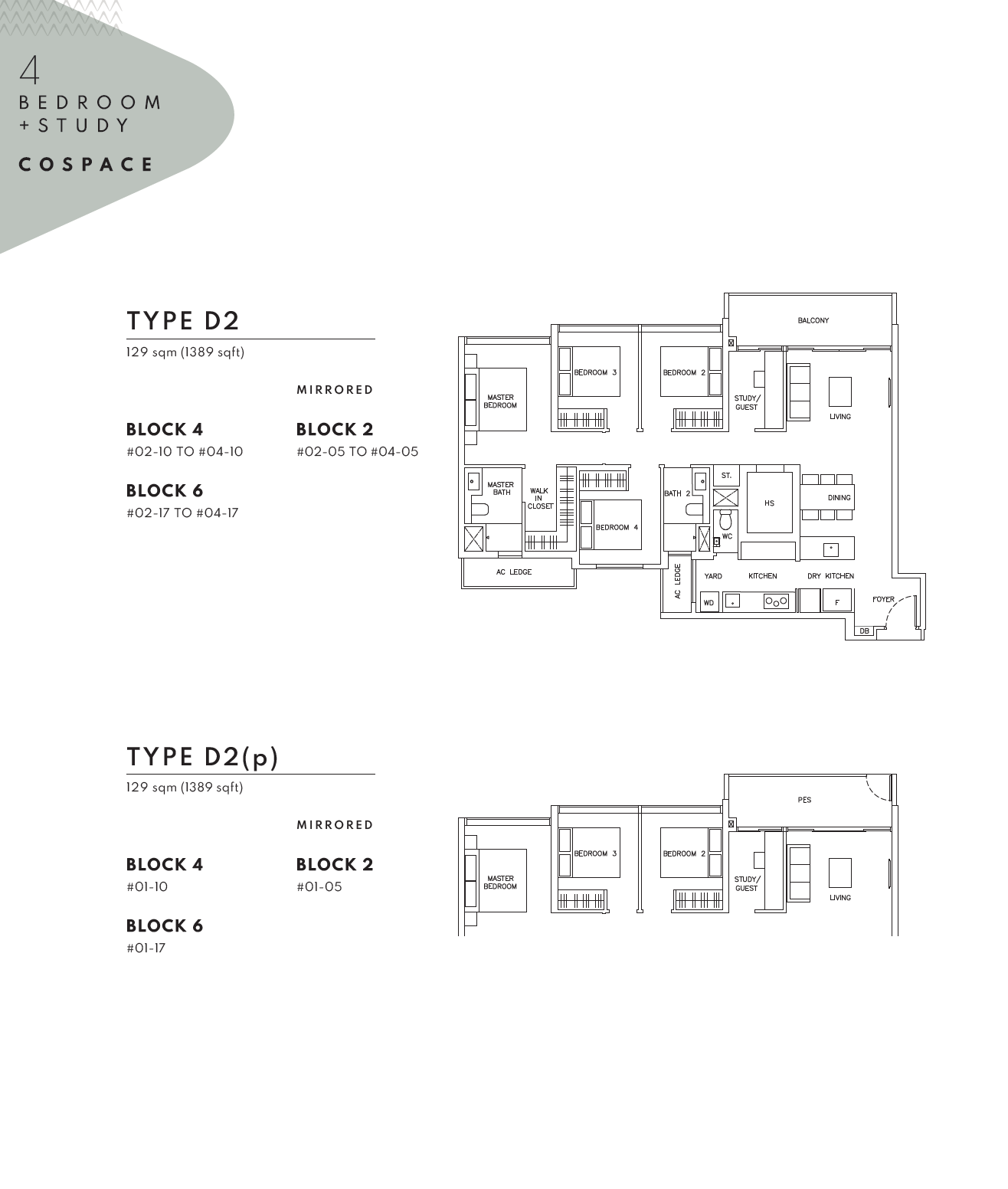 The Arden 雅诗轩 D2 户型图