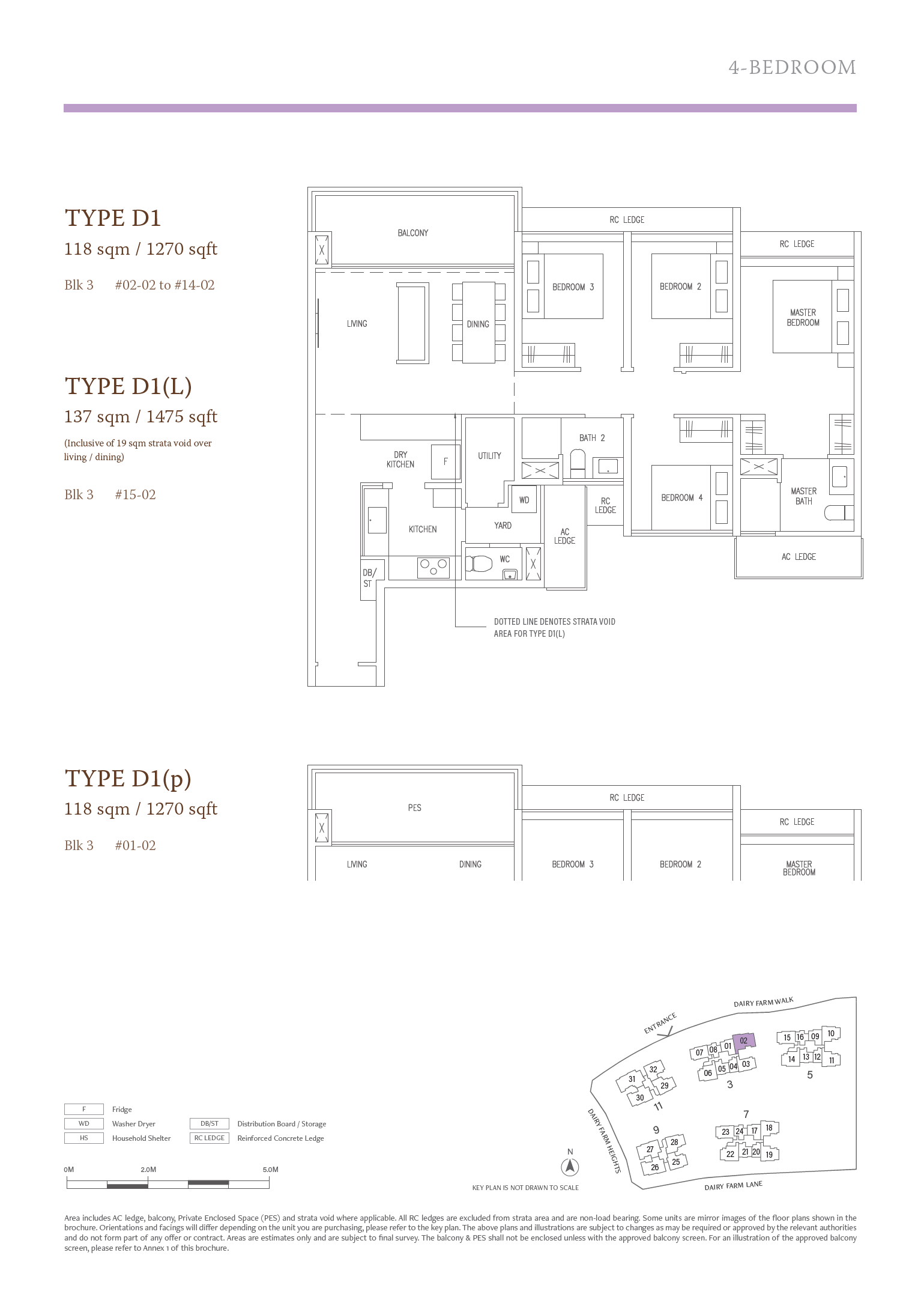 The Botany at Dairy Farm 万景轩 D1(L) 户型图