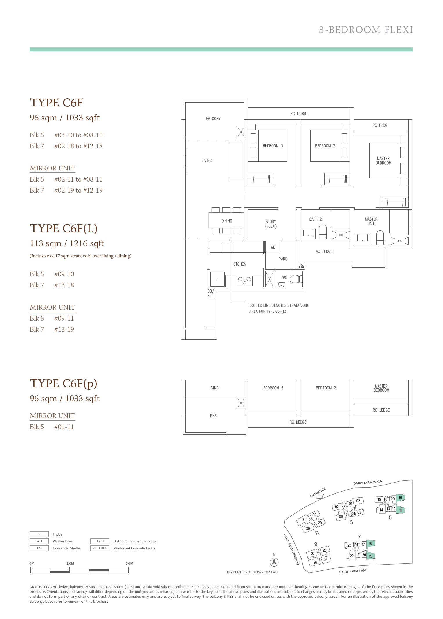 The Botany at Dairy Farm 万景轩 C6F(L) 户型图