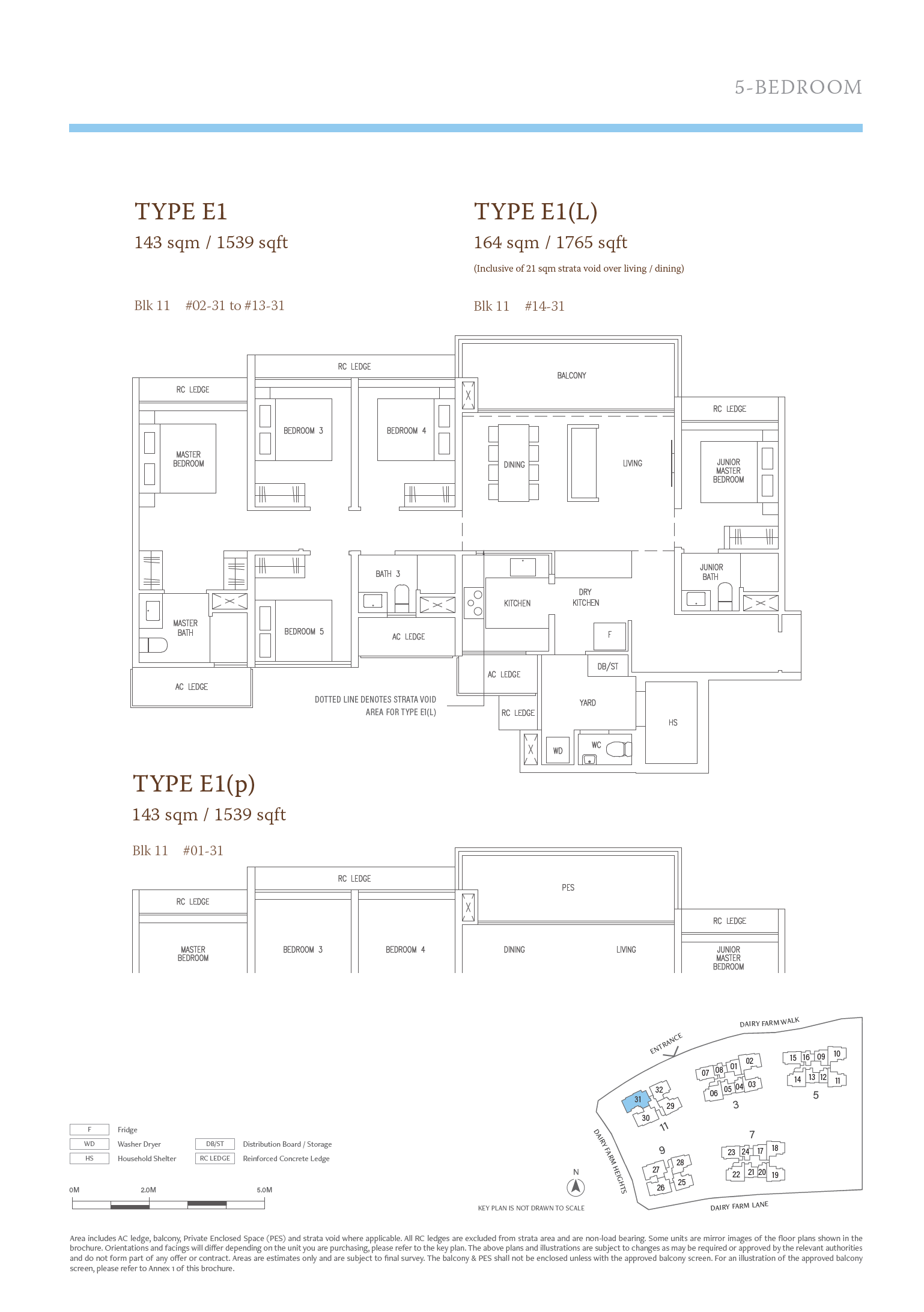 The Botany at Dairy Farm 万景轩 E1 户型图