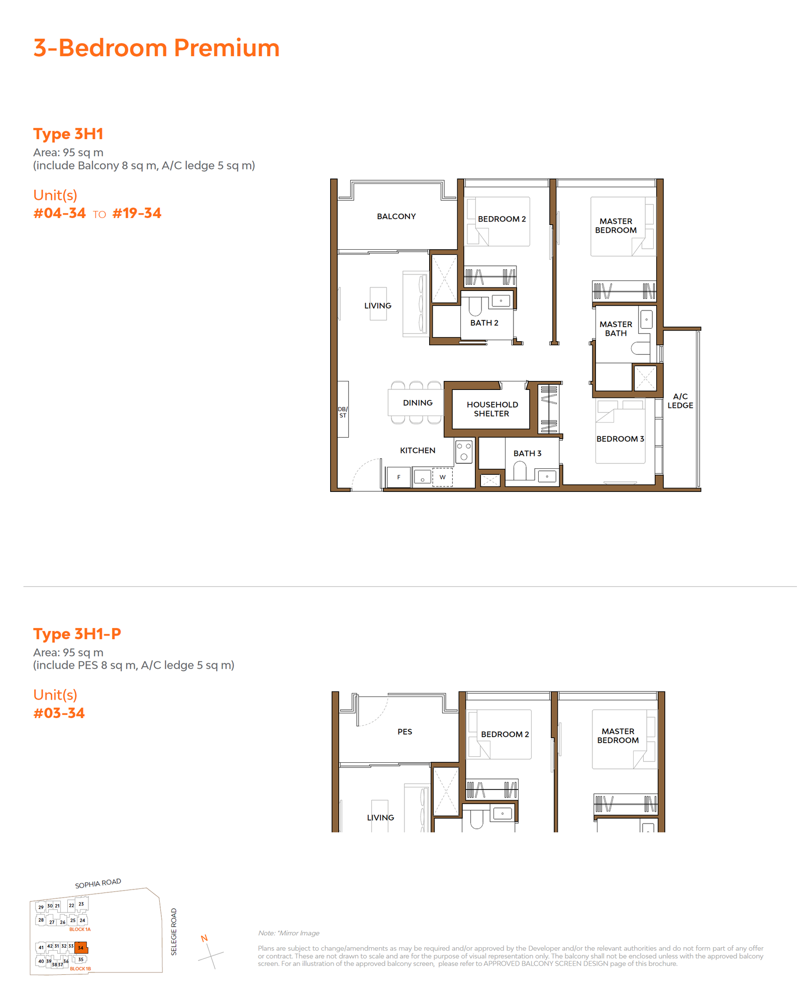 The Collective at One Sophia 3H1 户型图