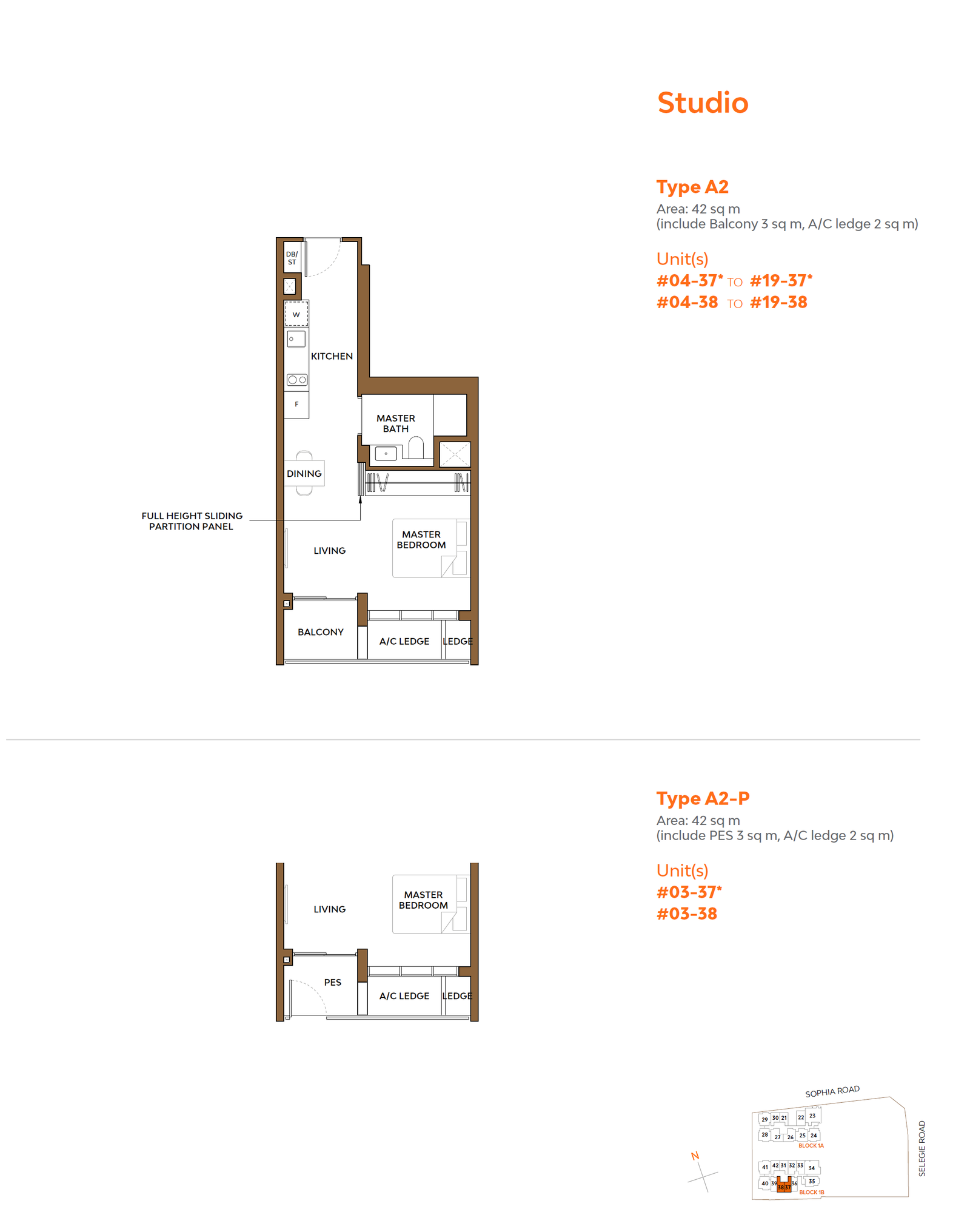 The Collective at One Sophia A2-P floor plan