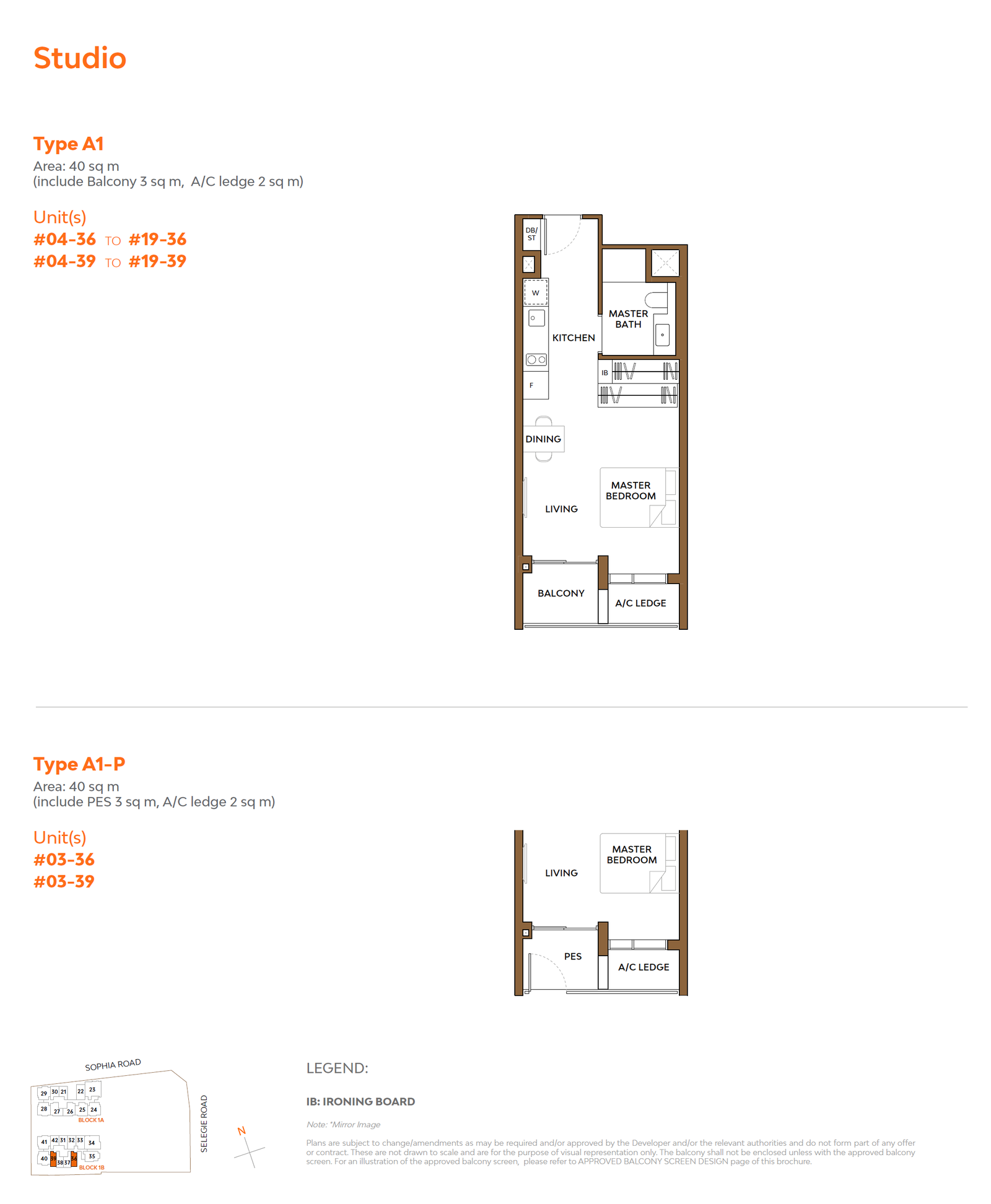 The Collective at One Sophia A1 户型图