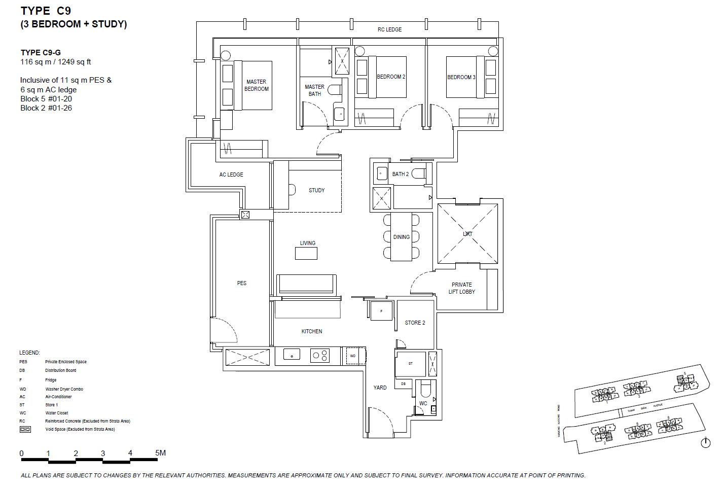 The Continuum C9-G floor plan