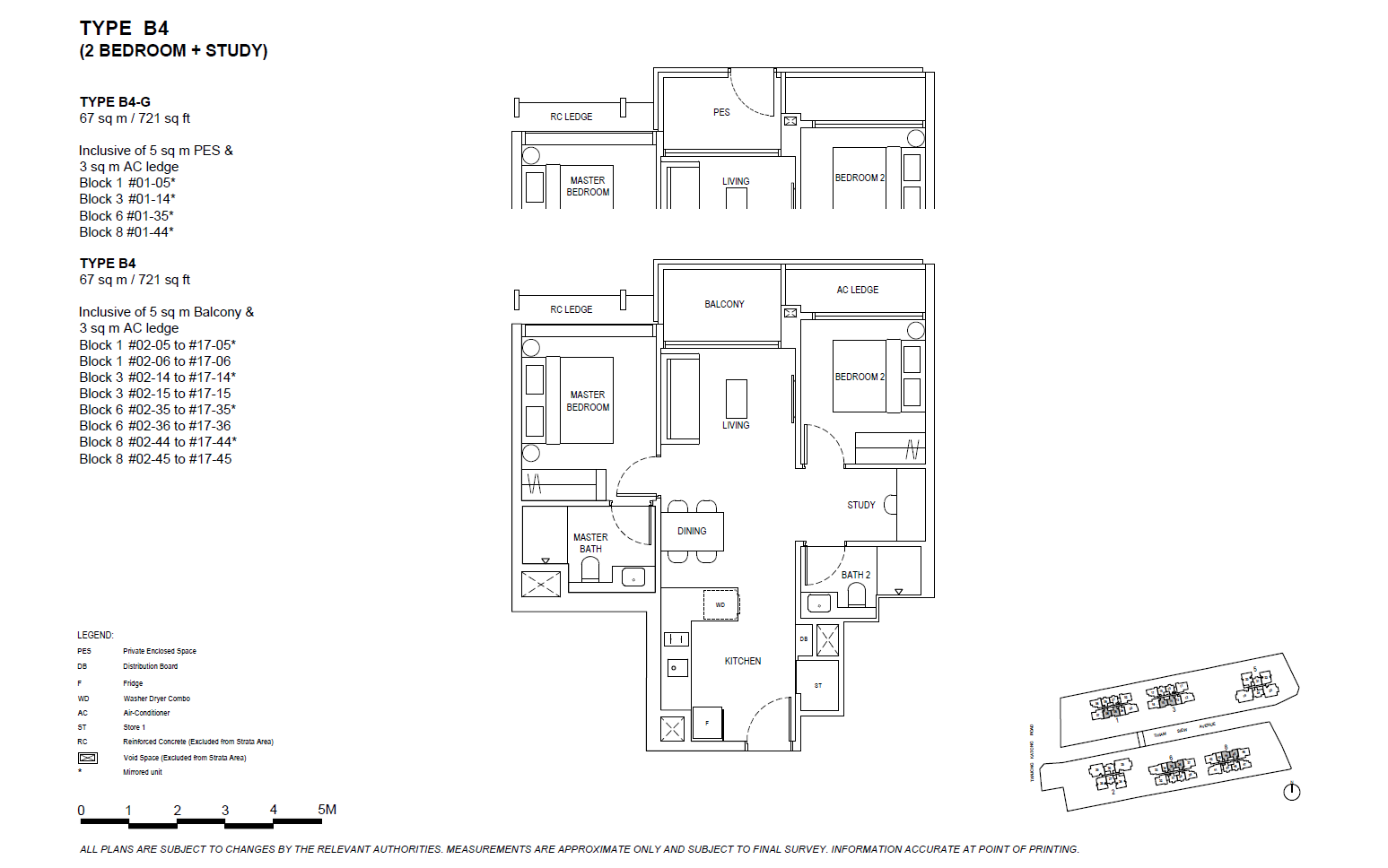 The Continuum B4-G floor plan
