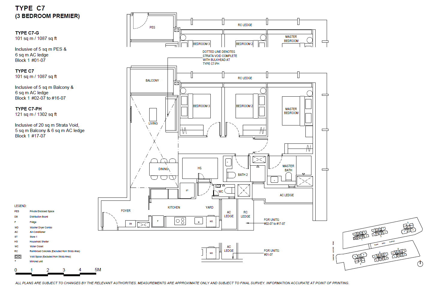 The Continuum C7-G floor plan