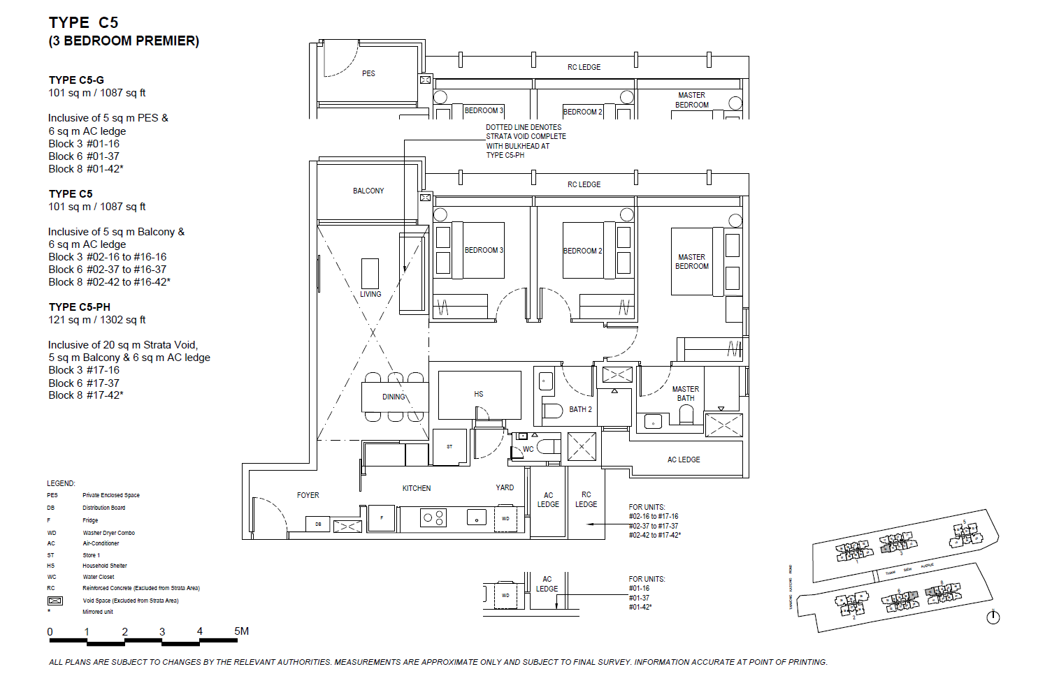 The Continuum C5-G floor plan