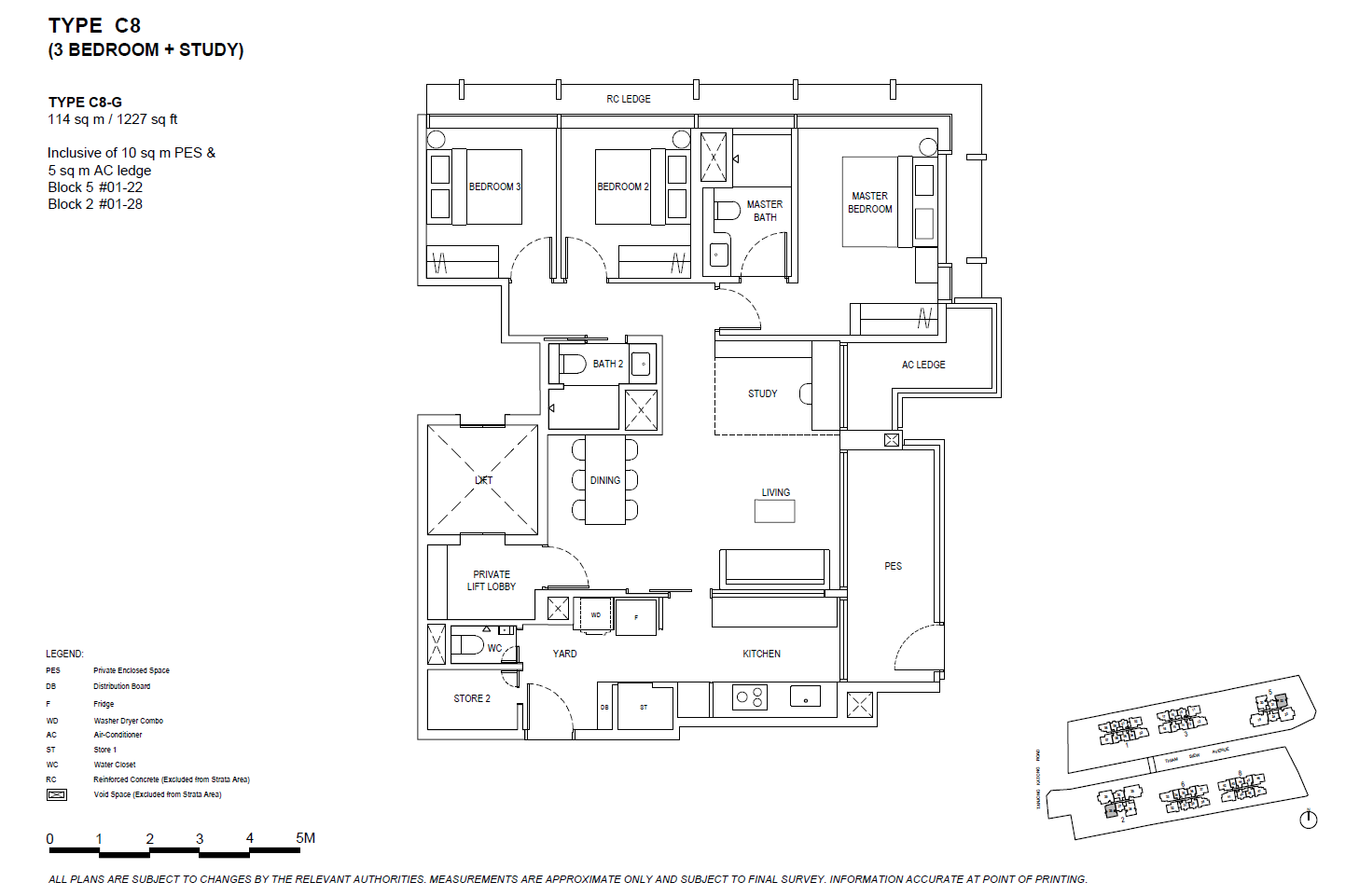 The Continuum C8-G floor plan