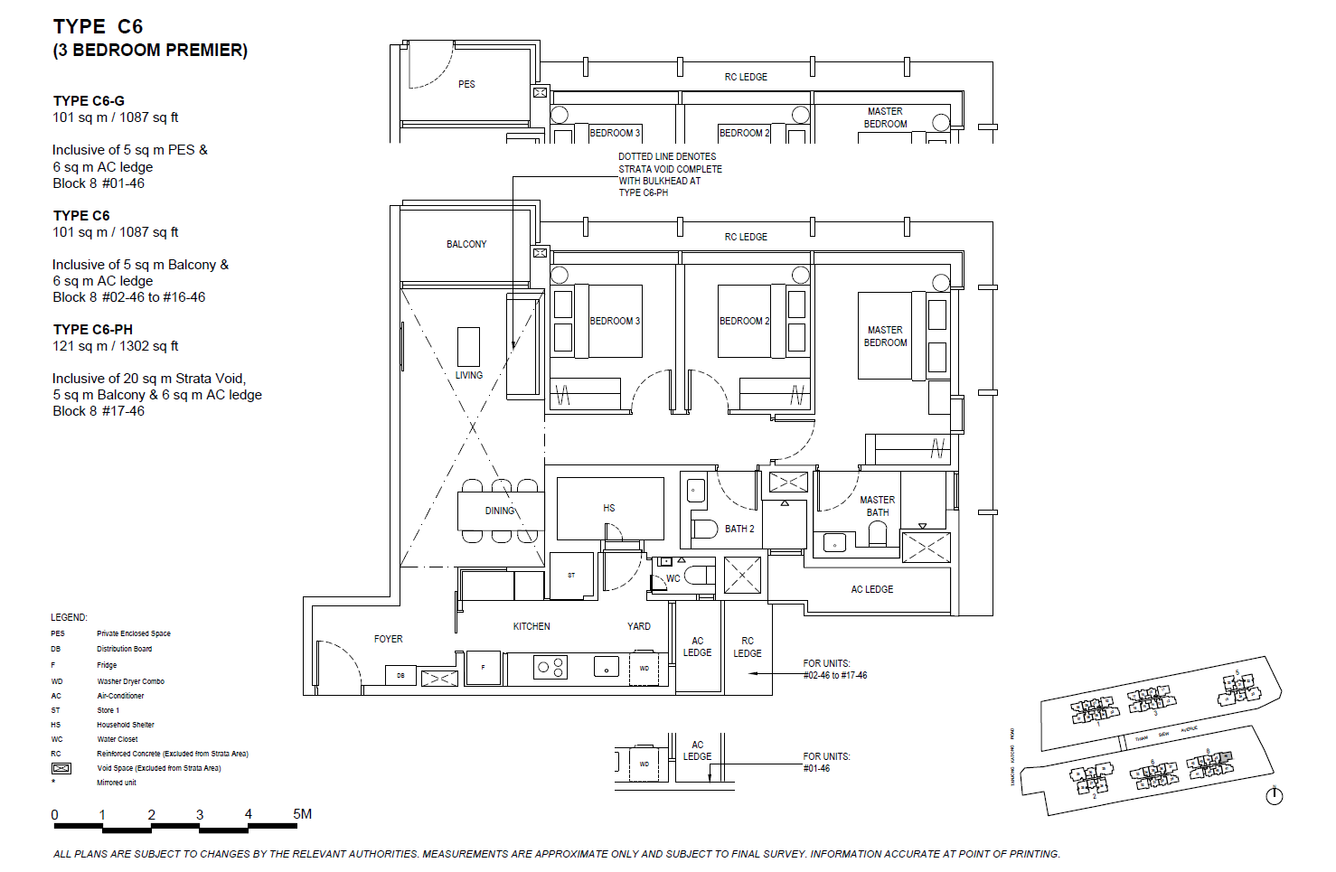 The Continuum C6-G floor plan