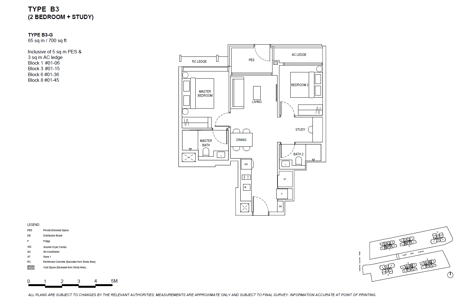 The Continuum B3-G floor plan