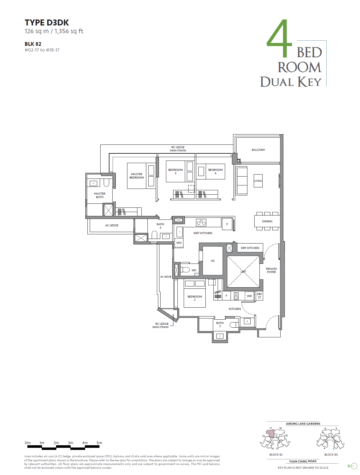 The LakeGarden Residences D3DK floor plan