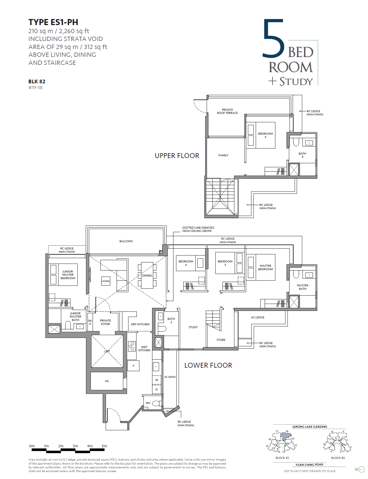 The LakeGarden Residences ES1-PH floor plan