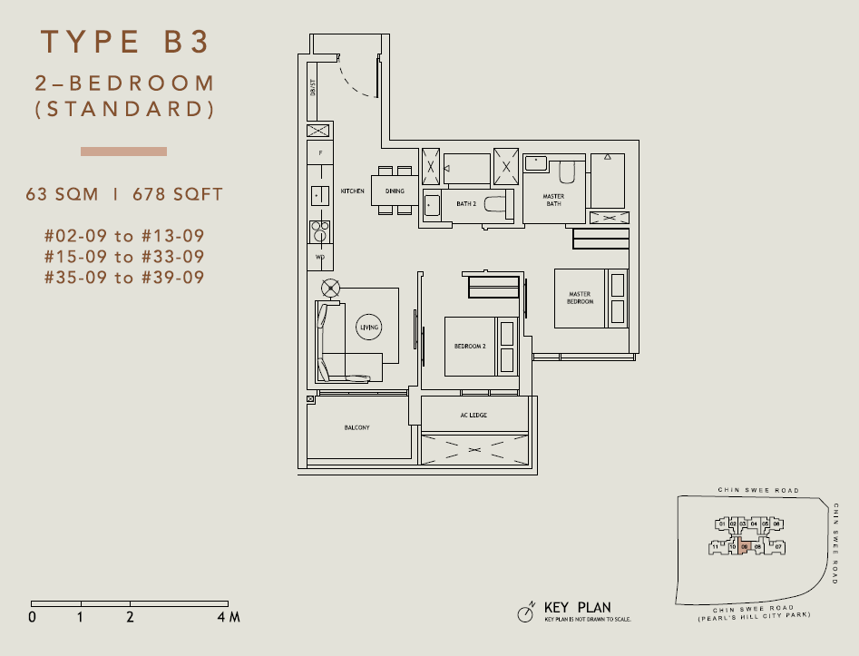 The Landmark 鼎瑞苑 B3 户型图