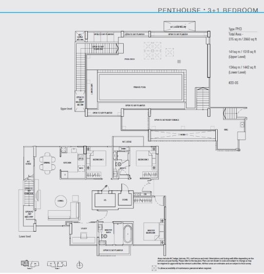 The Line @ Tanjong Rhu PH 3 floor plan
